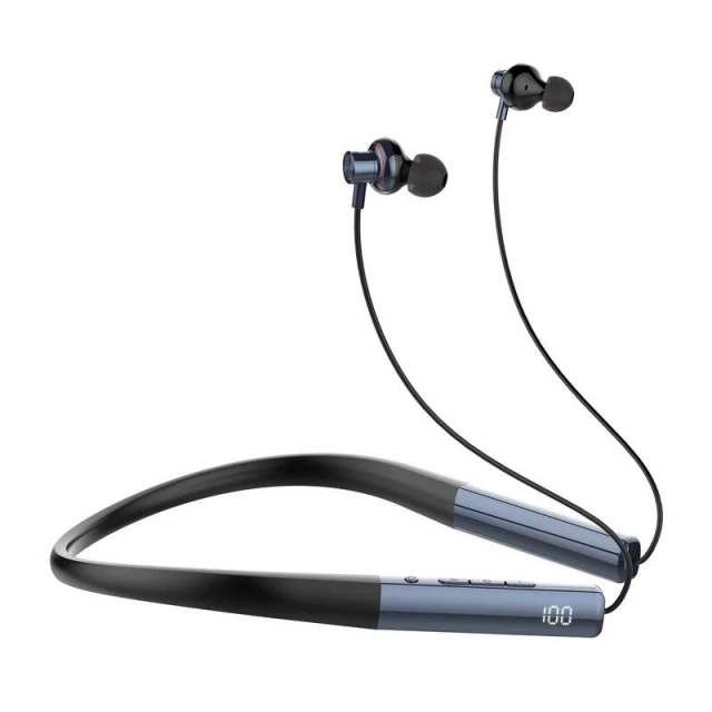 Kabellose Nackenbügelkopfhörer LDNIO N01 Bluetooth 5.3 50h Dunkelblau