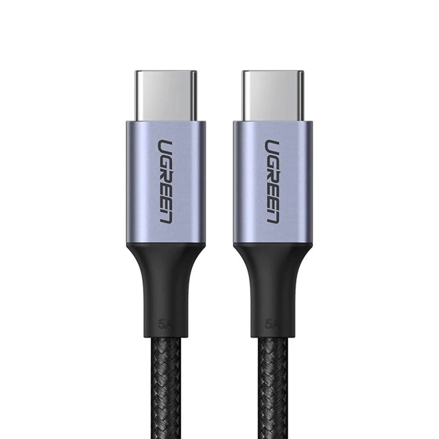 Kabel USB-C – USB-C 100W 5A 1.5m Ugreen US316 90120 PD QC FCP Szary