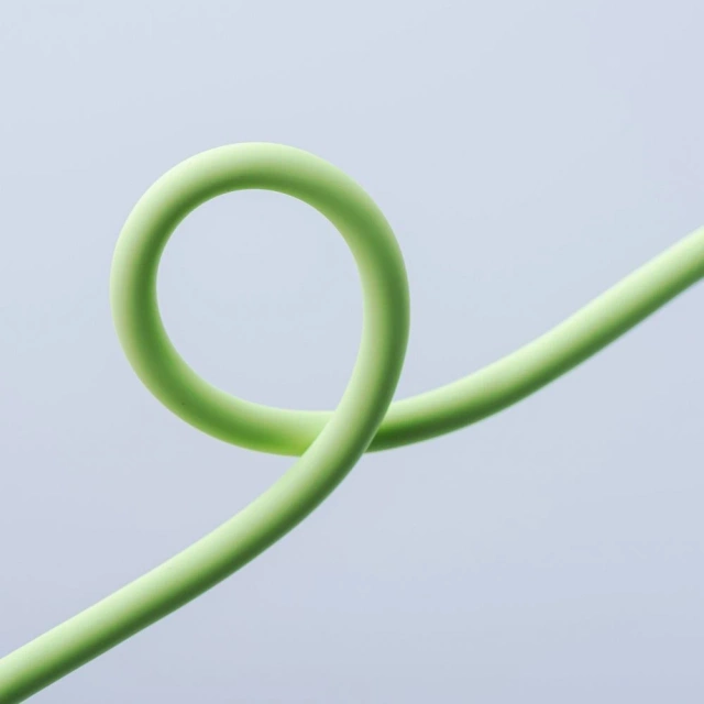 Kabel USB-C – USB-C 100W Forcell F-Energy Silicone 1 m C347 zielony