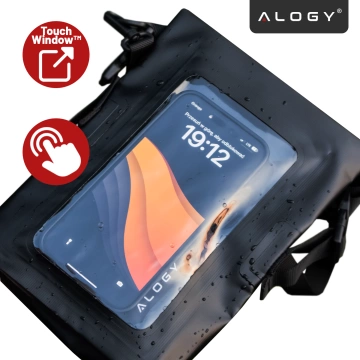 Sakwa Etui wodoodporne na telefon duża torba worek Case wodoszczelne Alogy Waterproof Czarne