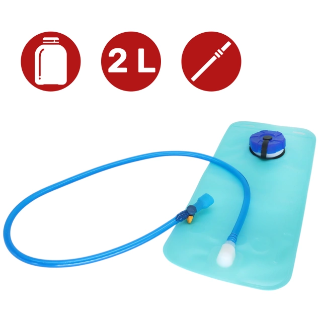 Plecak rowerowy na plecy torba z pojemnikiem bukłakiem 2L na napój dla rowerzysty kolarski do biegania Czarna