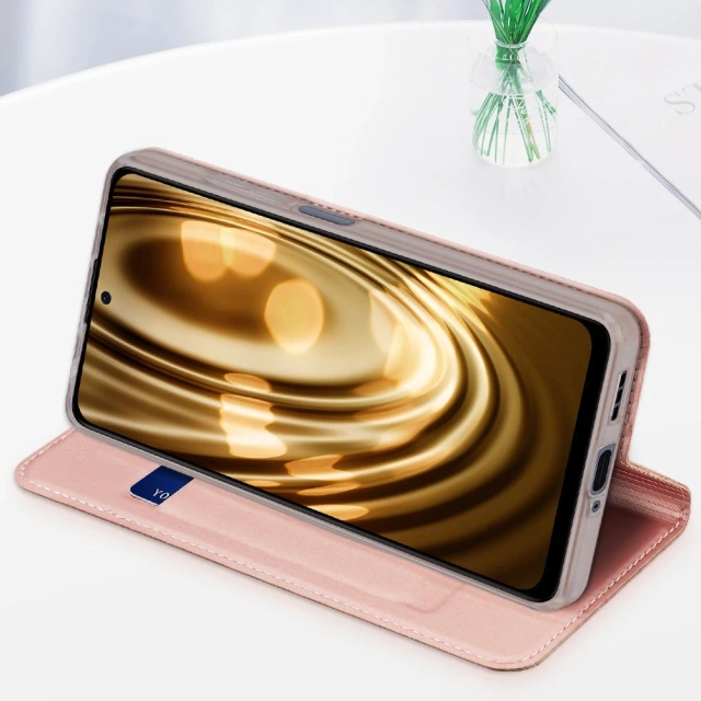 Dux Ducis Skin Pro etui do Xiaomi Redmi Note 12 5G / Poco X5 5G pokrowiec z klapką portfel na kartę podstawka niebieskie