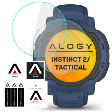 2x Alogy 9H Panzerglas für Garmin Instinct 2 / Tactical