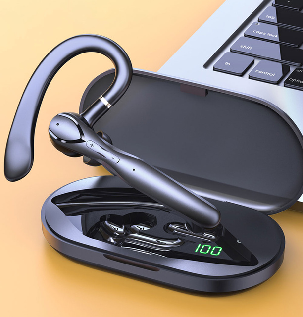 Słuchawka Bluetooth 5.3 bezprzewodowa Alogy ENC BT TWS Zestaw słuchawkowy z etui ładującym Czarna