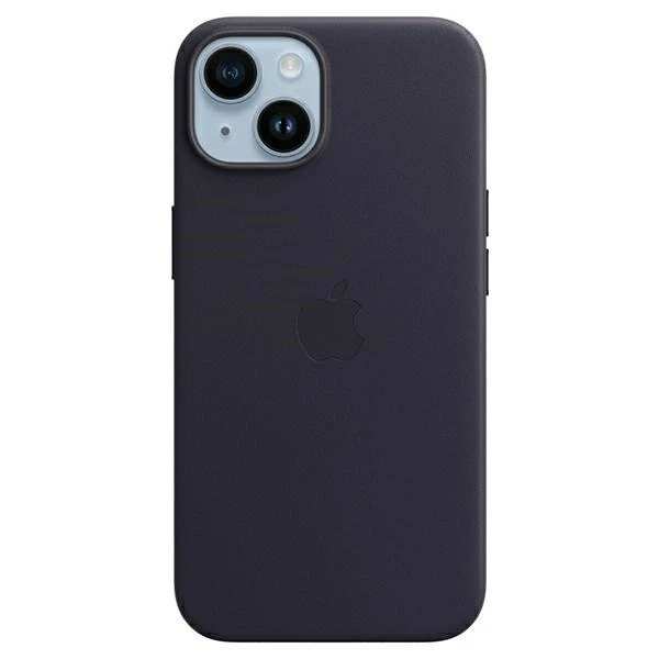 Original Apple Phone Case MPP63ZM/A für Apple iPhone 14 6.1" Ink/Ink Leather Case MagSafe
