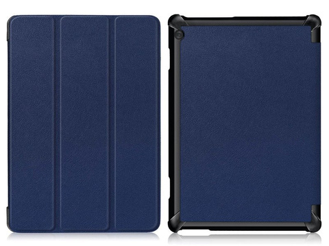 Alogy Book Cover für Lenovo Tab M10 10.1 TB-X605 Marineblaues Glas