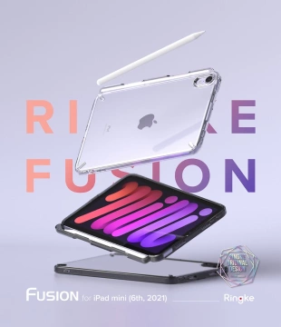 Ringke Fusion Sleeve Cover mit Gelrahmen für iPad mini 2021 schwarz (F584R53)