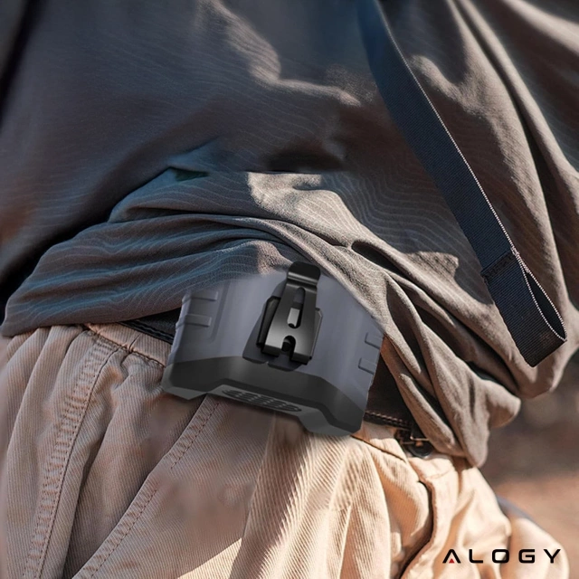 Wentylator z klipsem do paska, akumulator 4000 mAh, 5 poziomów prędkości, czas pracy 8–40 godzin, ładowanie przez USB, do stosowania na placach budowy, na zewnątrz, na wędrówki, do pracy latem, powerbankiem