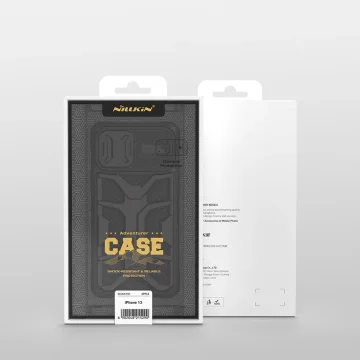 Nillkin Adventruer Case iPhone 13 Hülle gepanzerte Hülle mit Kameraabdeckung blau