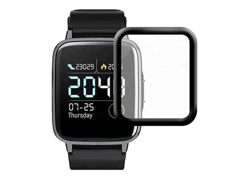 2x flexibles Alogy 3D Schutzglas für Haylou Solar LS02 schwarz