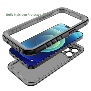 Etui Shellbox IP68 für Apple iPhone 12 / 12 Pro Schwarz