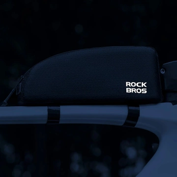 Rockbros 0.9l wasserdichte Fahrradtasche für Rahmen-Oberrohr - Schwarz