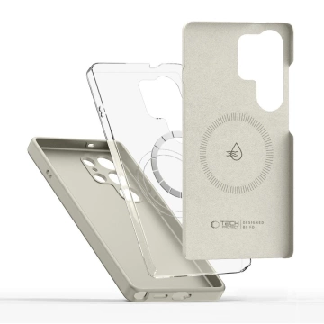 Etui do Samsung Galaxy S25 Ultra Tech-Protect Liquid Silicone MagSafe Cosmic Latte