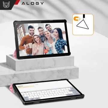 Tablet-Hülle für Lenovo Tab M10 3gen 3 GEN 10.1 2022 TB328FU TB328XU Gehäuse Case Alogy Book Cover Pink