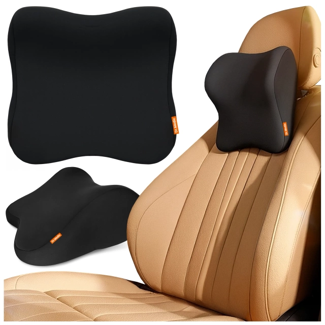 Poduszka do Samochodu pod Głowę Kark Szyję DR.MEDIC NeckRest™ Ergonomiczna poduszka na fotel zagłówek krzesło do biura auta dla kierowcy pasażera