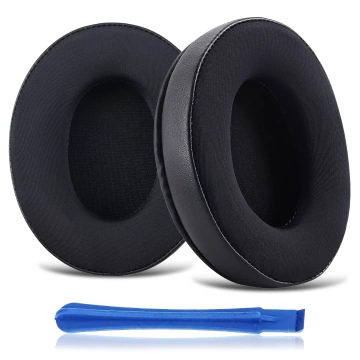 Nauszniki 2x wymienne pady gąbki do słuchawek do HyperX Cloud I / II / Alpha / Pro / S / X / Core / Stinger / Flight Czarne + urządzenie do demontażu
