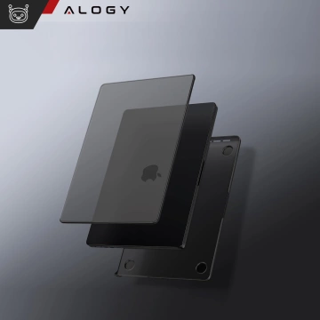 Schutzhülle für Apple MacBook Pro 16 - M1/M2/M3/M4 2021-2024 2025 Alogy AirGuard™ Flexible Hülle Mattschwarz