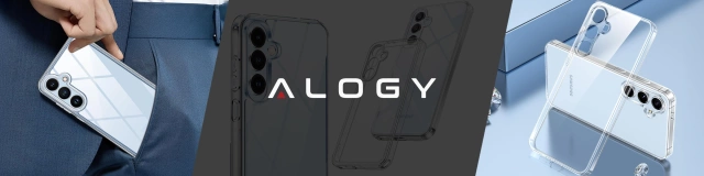 Etui do Samsung Galaxy S24 FE obudowa ochronna na telefon Alogy HybridShield™️ Case Przezroczyste + szkło hartowane