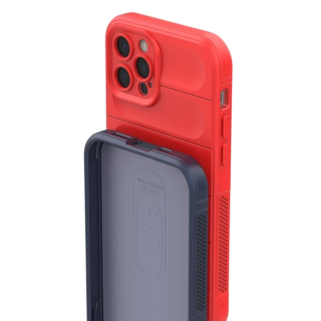 Magic Shield Case etui do iPhone 12 Pro elastyczny pancerny pokrowiec ciemnoniebieski