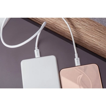 Kabel USB-C auf Lightning 1m Forcell MFi Apple PD 30W CarPlay Weiß