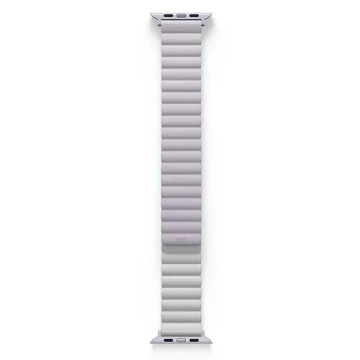 Pasek UNIQ Revix do Apple Watch Series 4/5/6/7/8/SE/SE2 38/40/41mm Reversible Magnetic lilak-biały/lilac-white