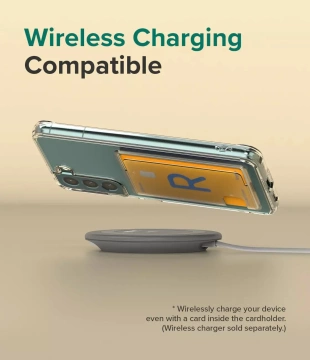 Ringke Fusion Card Case für Samsung Galaxy S22 (S22 Plus) Card Wallet Documents Transparent (FCD593R52)