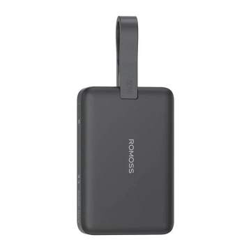 Powerbank Romoss WMS10 10000 mAh 30 W, Schwarz – Magnetisches Laden und Schnellladen