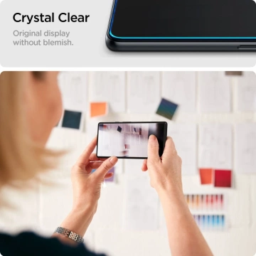 Spigen Glas.tR Slim 2er-Pack gehärtetes Glas für Samsung Galaxy A15 4G / 5G / A25 5G Klar