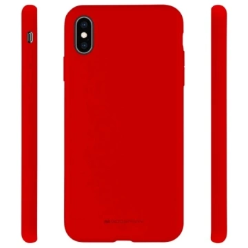 Mercury Silikon-Handyhülle für iPhone 13 Pro Max rot/rot