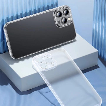 Baseus Mattglas Case Cover für iPhone 13 Pro Max Hardcover mit Gelrahmen transparent (arws000802)