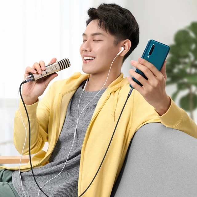 Kabel UGREEN przewód AUX mini jack 3.5mm - mini jack 3,5mm 3m czarny (AV183)