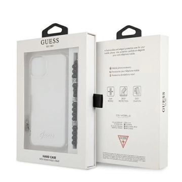 Guess GUHCP13SKPSBK iPhone 13 mini 5,4" Transparentes Hardcase Black Pearl