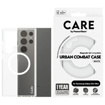 Etui do Samsung Galaxy S24 Ultra CARE by PanzerGlass Flagship QI Case Transparent