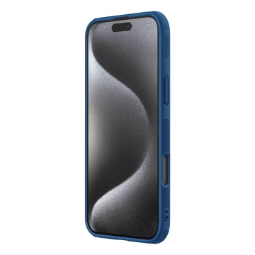 iPhone 16 Pro Hülle Nillkin Magnetic Frosted Shield Blau