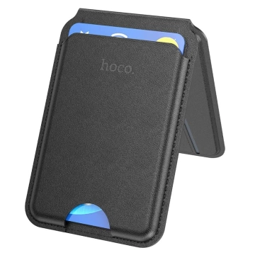 Hoco GT3 MagSafe Magnetische Geldbörse mit iPhone-Ständer Schwarz