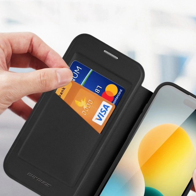 Etui do iPhone 17 Air Dux Ducis Skin X Pro Portfel MagSafe Czarne