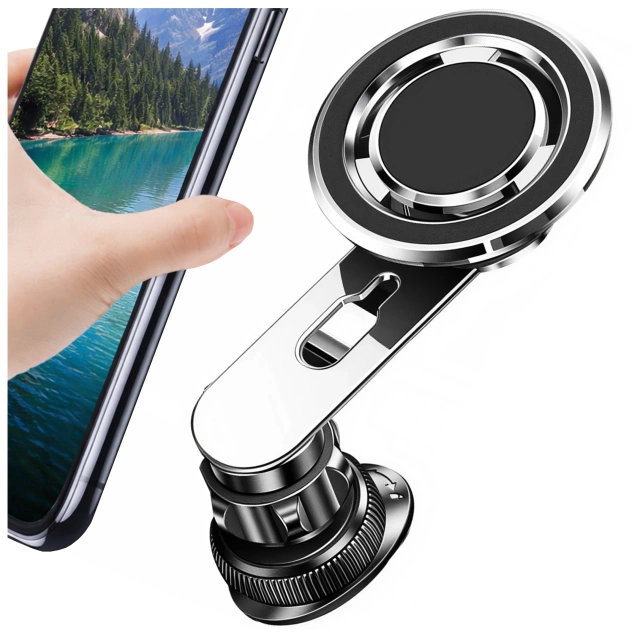 Uchwyt samochodowy MagSafe do iPhone 14 13 12 na kratkę do kratki auta Alogy Airvent car holder Czarny