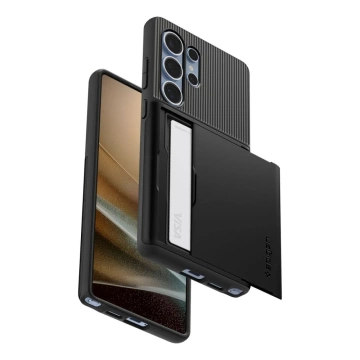 Etui für Samsung Galaxy S25 Ultra Schwarz Spigen Slim Armor CS