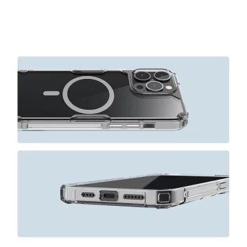 Nillkin Nature Pro Magnetische Hülle für iPhone 13 Pro Magnetic Armor Cover Transparente Hülle (MagSafe-kompatibel)
