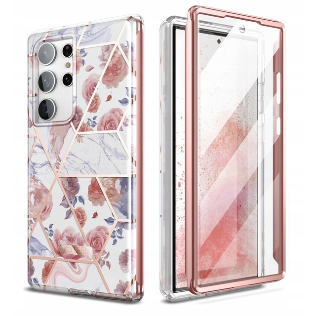 Etui ochronne na telefon Velar Case 360 do Samsung Galaxy S23 Ultra Marble Marmur