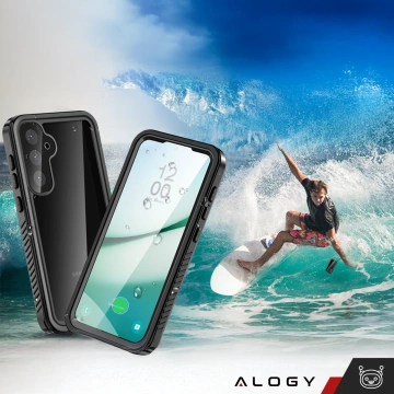 Etui Wodoodporne do Samsung Galaxy S25 Alogy HydroArmor™ IP68 Case z przezroczystym tyłem Pancerna obudowa 360