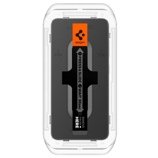 2x Szkło hartowane do Samsung Galaxy S24+ Plus S25+ Plus Spigen Glas.TR "EZ FIT" Clear 2-Pack z ramką do montażu