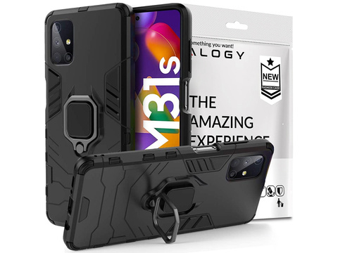 Etui Alogy Stand Ring Armor do Samsung Galaxy M31s czarne
