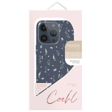 Etui Ochronne do iPhone 15 Pro UNIQ Coehl Prairie Granatowe