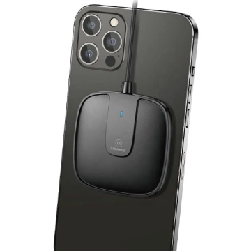 USAMS Induktionsladegerät US-CD153 magnetisch 15W iPhone 12 Serie schwarz/schwarz CD153DZ01