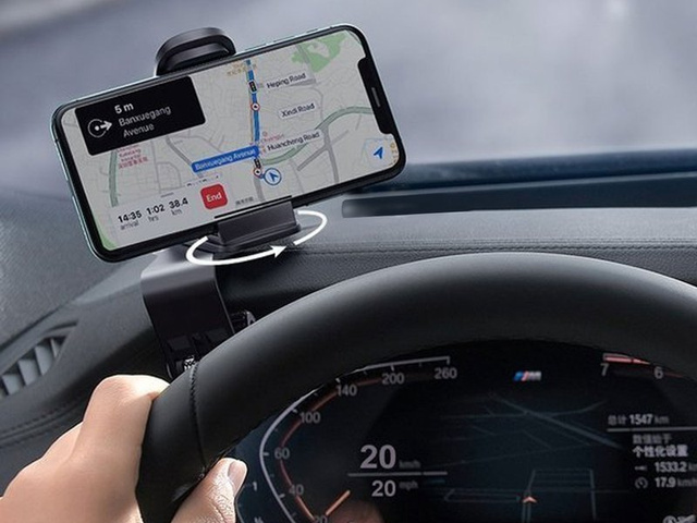 Uchwyt samochodowy Baseus Big Mouth Pro na deskę rozdzielczą klips czarny