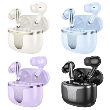 Słuchawki bezprzewodowe Bluetooth HOCO TWS EQ10 Etui ładujące Czarne