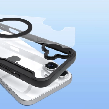 iPhone 16 Dux Ducis Skin X Pro MagSafe Flip Case Schwarz