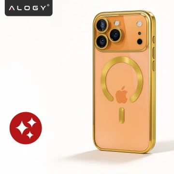 Hülle für Apple iPhone 16 Pro Max Alogy MagSafe Hybrid Matte Case Matte Cover mit Linsenschutz Schwarz