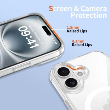 Etui Tech-Protect Flexair Hybrid MagSafe iPhone 16 Przezroczysty